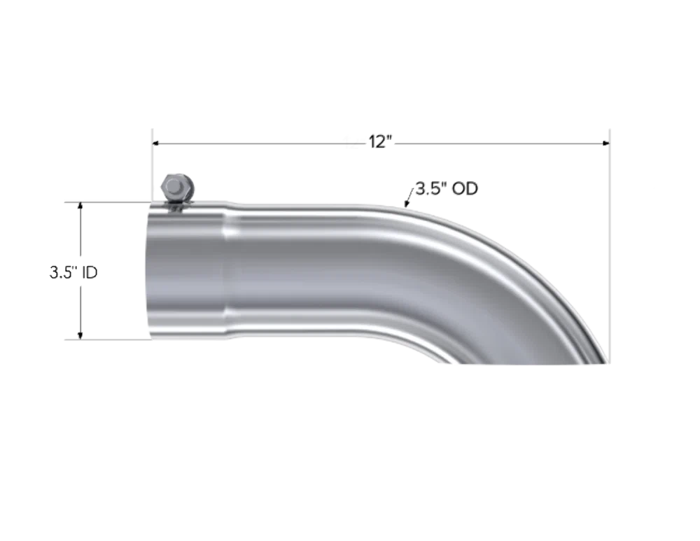 3.5_ OD Single Wall Turn Down Tip - T5080